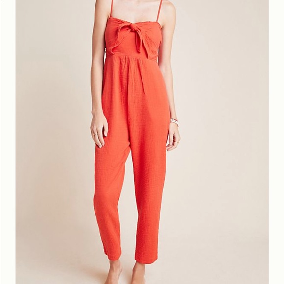 Anthropologie Pants - NWT Anthropologie Isabel Tie Front Jumpsuit